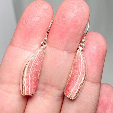 Rhodochrosite Freeform Earrings KEGJ1463 - Nature's Magick