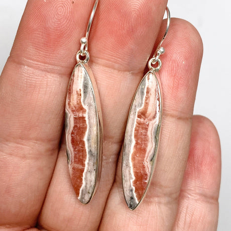 Rhodochrosite Marquise Earrings KEGJ1460 - Nature's Magick