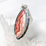 Rhodochrosite Marquise Pendant in a Hammered Setting KPGJ4331 - Nature's Magick