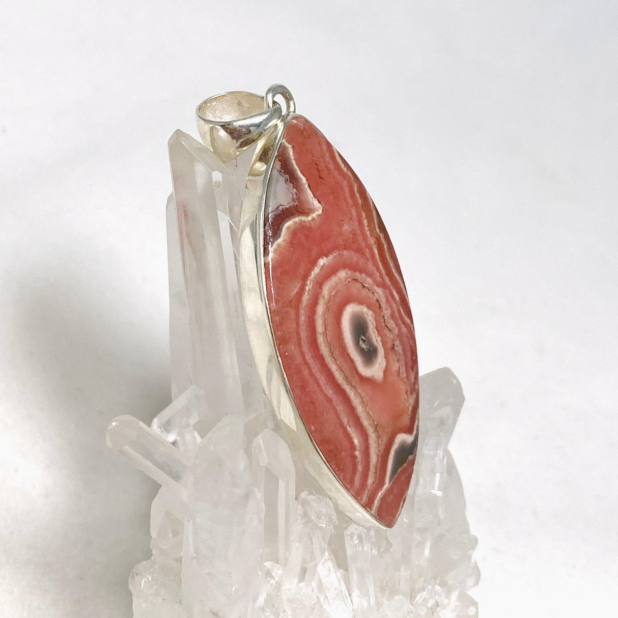 Rhodochrosite Marquise Pendant KPGJ4330 - Nature's Magick