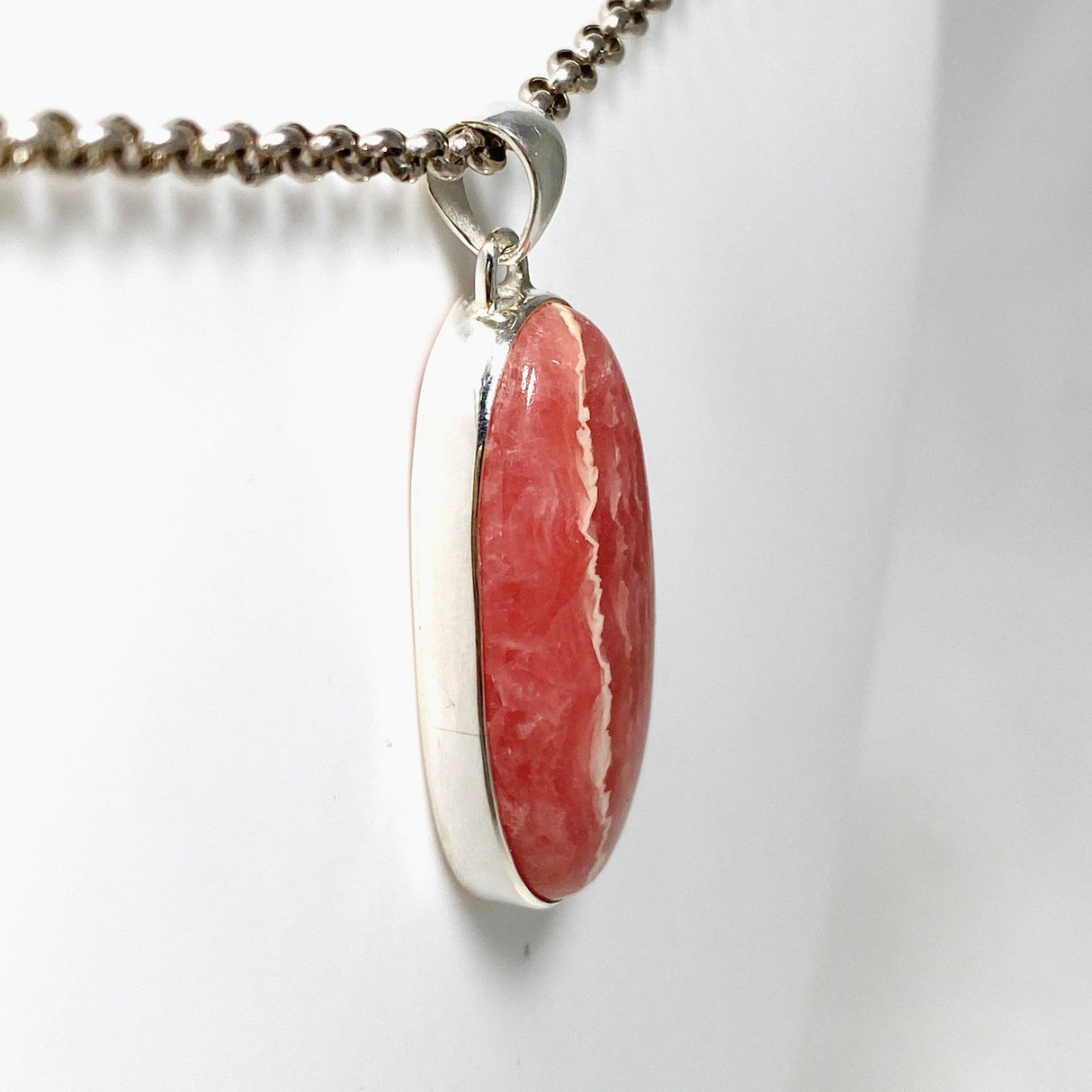 Rhodochrosite Oval Pendant KPGJ4319 - Nature's Magick