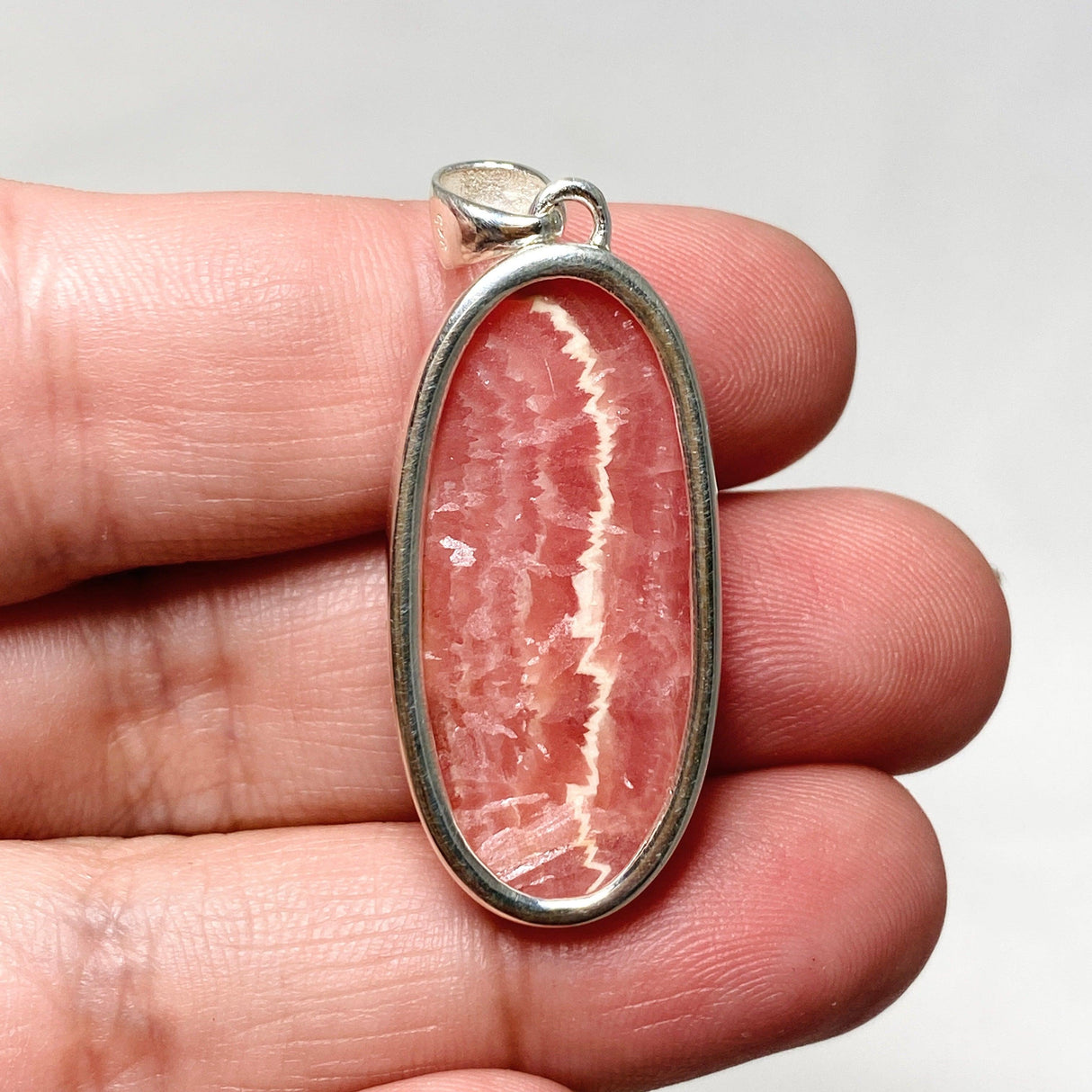 Rhodochrosite Oval Pendant KPGJ4319 - Nature's Magick