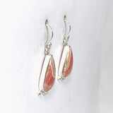 Rhodochrosite Teardrop Earrings in a Decorative Setting KEGJ1459 - Nature's Magick