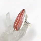 Rhodochrosite Teardrop Ring Size 7 KRGJ3162 - Nature's Magick