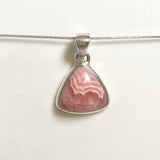 Rhodochrosite Triangular Cabochon Pendant PPGJ1306