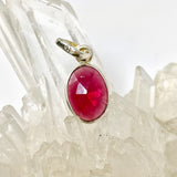 Rhodolite Garnet Oval Faceted Pendant PPGJ1153