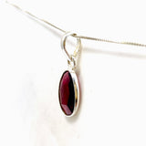 Rhodolite Garnet Oval Faceted Pendant PPGJ1153
