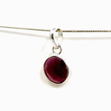 Rhodolite Garnet Round Faceted Pendant PPGJ1154