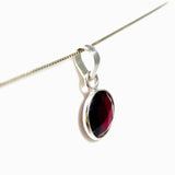 Rhodolite Garnet Round Faceted Pendant PPGJ1154