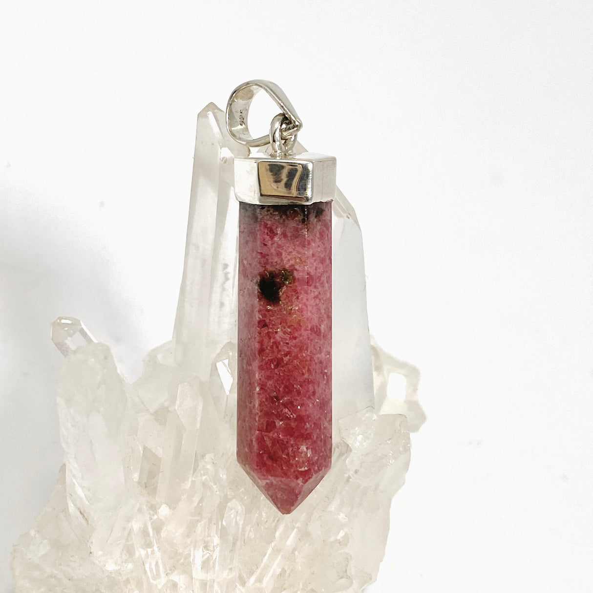 Rhodonite Capped Point Pendant PPGJ1236