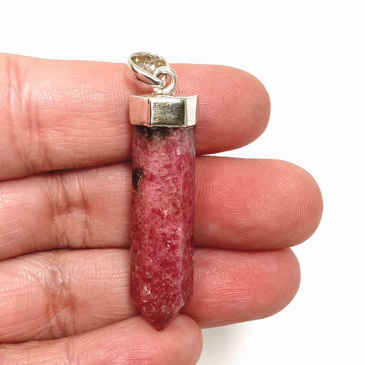 Rhodonite Capped Point Pendant PPGJ1236