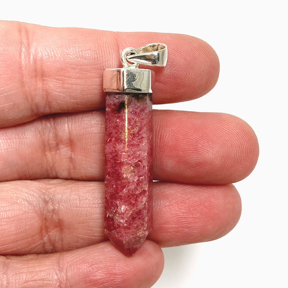 Rhodonite Capped Point Pendant PPGJ1236