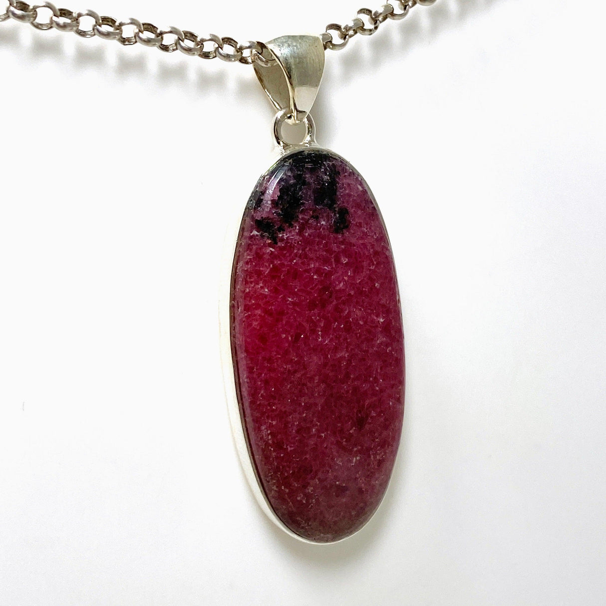 Rhodonite Oval Pendant KPGJ4401 - Nature's Magick