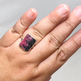 Rhodonite Rectangle Ring Size 11 KRGJ3213 - Nature's Magick