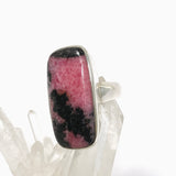 Rhodonite Rectangular Cabochon Ring Size 9.5 PRGJ1033