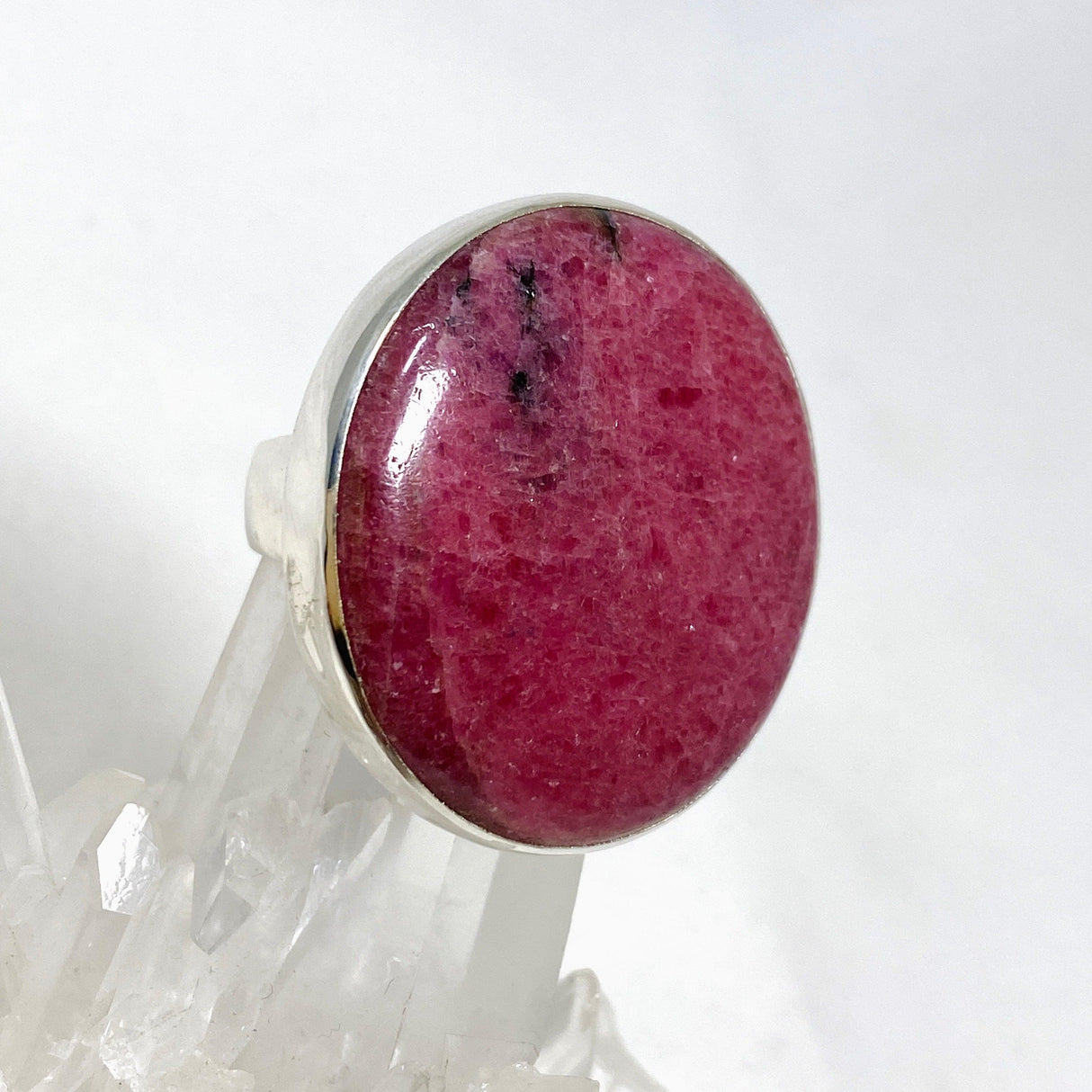 Rhodonite Round Ring Size 11 KRGJ3207 - Nature's Magick