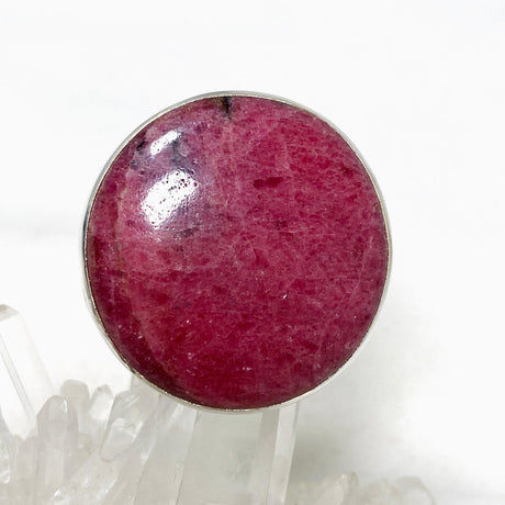 Rhodonite Round Ring Size 11 KRGJ3207 - Nature's Magick