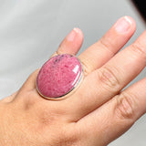 Rhodonite Round Ring Size 11 KRGJ3207 - Nature's Magick