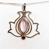 Rose Quartz and Garnet Multi-stone Decorative Pendant PPGJ1185