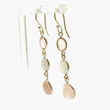 Rose Quartz and Moonstone Multi-stone Earrings F191