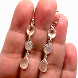 Rose Quartz and Moonstone Multi-stone Earrings F191