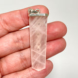 Rose Quartz Capped Wide Point Chakra Pendant PPGJ1243