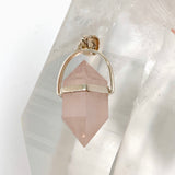 Rose Quartz Double Point Pendant PPGJ1235