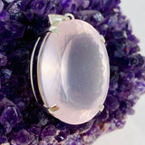 Rose Quartz Faceted Oval Pendant KPGJ3998 - Nature's Magick