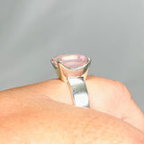 Rose Quartz Faceted Square Ring Size 11.5 PRGJ427 - Nature's Magick