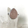 Rose Quartz Faceted Teardrop Ring in a Decorative Setting R3817 - Nature's Magick