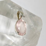 Rose Quartz Oval Faceted Pendant PPGJ1307