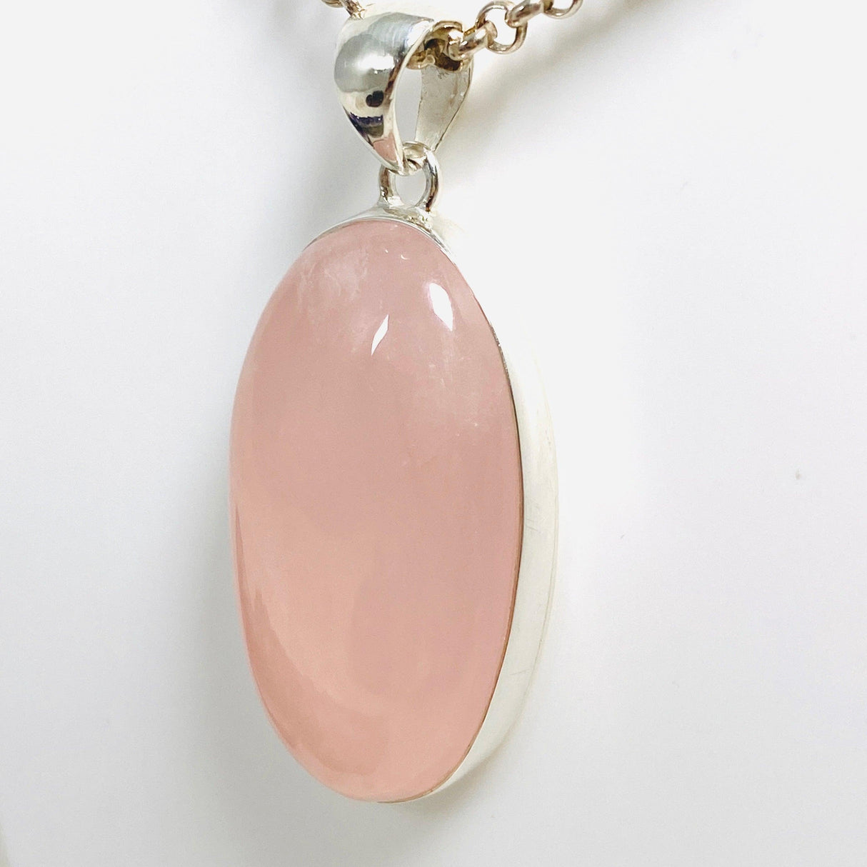 Rose Quartz Oval Pendant KPGJ3987 - Nature's Magick