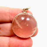 Rose Quartz Round Cabochon Pendant THP-15