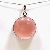 Rose Quartz Round Cabochon Pendant THP-15