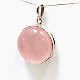 Rose Quartz Round Cabochon Pendant THP-15