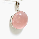 Rose Quartz Round Cabochon Pendant THP-15