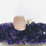 Rose Quartz Square Faceted Ring s.9 KRGJ2997 - Nature's Magick