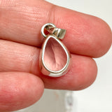 Rose Quartz Teardrop Faceted Pendant PPGJ1309