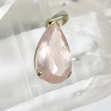 Rose Quartz Teardrop Faceted Pendant PPGJ1310