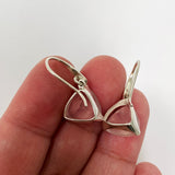 Rose Quartz Triangular Faceted Earrings PEGJ406