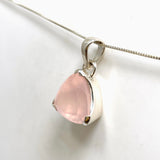 Rose Quartz Triangular Faceted Pendant PPGJ1308