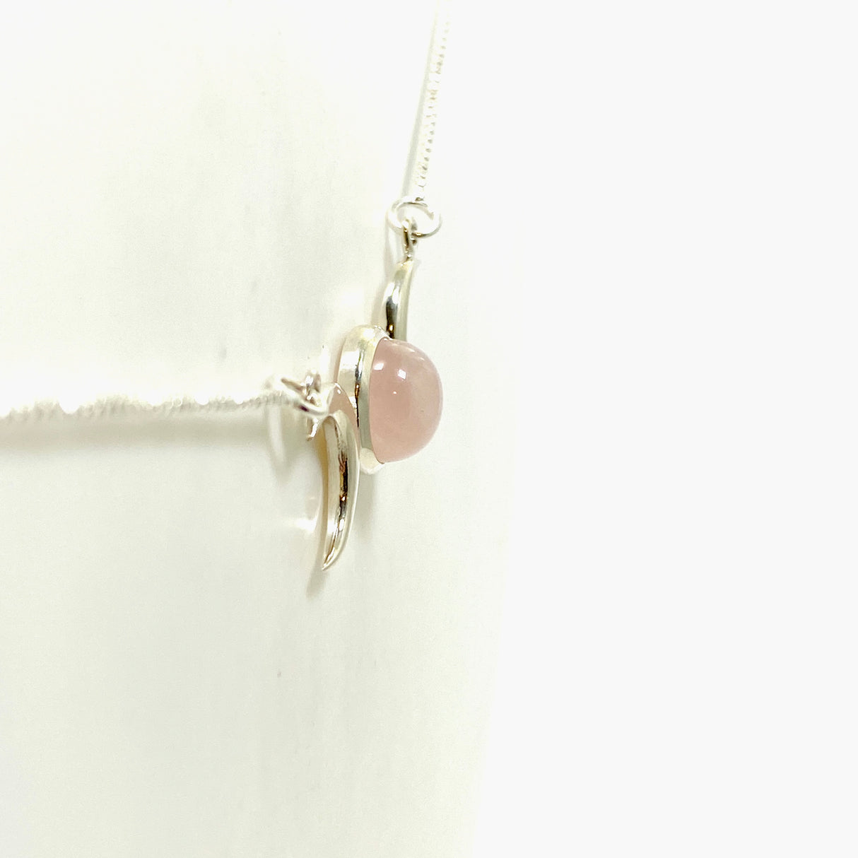 Rose Quartz Triple Goddess Necklace NK342-RQ