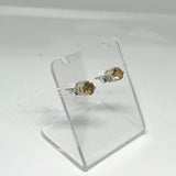 Round Faceted Gemstone 3-claw Set Stud Earring 5mm PSE005