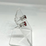 Round Faceted Gemstone 3-claw Set Stud Earring 5mm PSE005