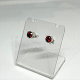 Round Faceted Gemstone 3-claw Set Stud Earring 5mm PSE005