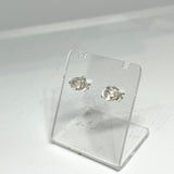 Round Faceted Gemstone 3-claw Set Stud Earring 5mm PSE005