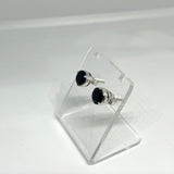 Round Faceted Gemstone 3-claw Set Stud Earring 7mm PSE006