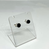 Round Faceted Gemstone 3-claw Set Stud Earring 5mm PSE005