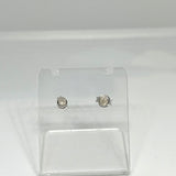 Round Faceted Gemstone Bezel Set Stud Earrings 3mm PSE004