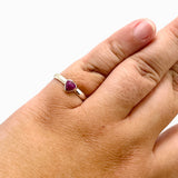 Ruby Heart Cabochon Petite Ring Size 9.5 PRGJ700